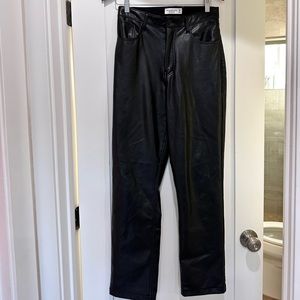 Abercrombie curve love leather pants